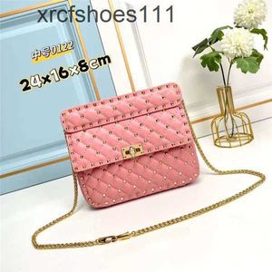 Women Crossbody Designer Block Chain Torba torby na ramię Nit Buckle Star Vallentiiino Stud Style One Sheepskin Mały wysokiej jakości kwadratowy swobodny enej