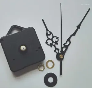 Clocks Accessories 18mm Shaft DIY Clock Mechanism Parts Classic Hanging Black Quartz Watch Wall Movement With Hook Simple Stylish Design