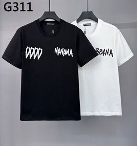 Camiseta de algodão de mangas curtas de tartaruga DSQ Phantom com Milano Logo Print Mens T camisetas de manga curta tshirts de verão Hip Hop Tops Tees Streetwear |5657