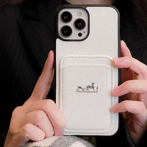 Designer Colling Phone Case for iPhone 14 Pro Max 13 12 11 15 15Pro 15Promax 15Plus Case Formed Cover مع حامل البطاقة