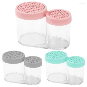 Storage Boxes Makeup Brush Stand Holder Brushes Organizer Box With Lid Cosmetic Container