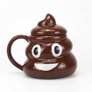 Mughe cartone animato Sorriso della toilette con tazza di caffè da tè divertimento e divertente regalo 3d igonetta 3d con tazza da ufficio per tè al coperchio bevanda da 400 ml J240428