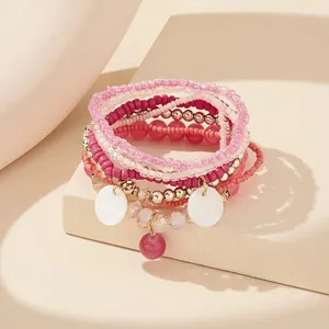 Strand 2024 Multilayer Beds Breads Bracelet Friends Jewelry Gift for Women