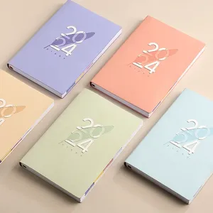 Kawaii 2024 Notebook 365 Gün Bütçe Planlayıcısı Diary Journal Sevimli Gündem Organizer Verimlilik Not Defarı İspanya