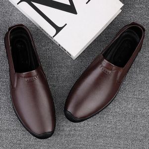 Freizeitschuhe Hohe Qualität Herren Formale Loafer Männer Mokassins Italienisch Schwarz Grau Männlich Fahren Slip-On Schuhe