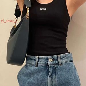 2024 Women Designer Sexy Tank Tops Moda de verão Jumpersleeveless T Shirts Woman Borderyer Letter Tees