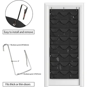 Storage Bags 24 Pockets Hat Rack For Baseball Organizer Hanging Holder Closet Wall