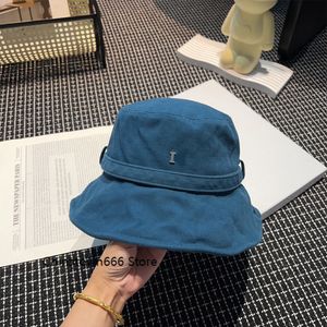 Designer Fisherman Hat, lettere di jeans, protezione solare, stile primaverile e autunno, cappello a bordo grande, ombrellone (B0164)