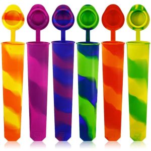 Narzędzia 6 szt. Popsicles formy wielokrotnego użytku lody dla niemowląt formy lody GRUDA GRUDA Silikonowe trwałe i bezpieczne formy popsicle wielokolorowe popcyczne