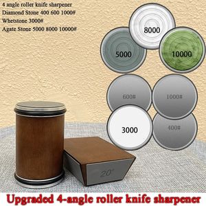 15182022° Magnetic Rolling Knife Sharpener for Straight Roller Sharpening Stone with Industry Diamond Kitchen Accessory 240424