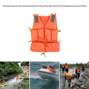 Fishing Life Jacket Survival Suit Water Buoyancy för vuxen med visselpipa kajakpaddling 240425