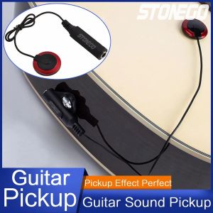 Microphones NEW Guitar Pickup Professional Piezo Contact Microphone Pickup Board Pickups Guitar Violin Ukulel Stonego Guitar Accessories