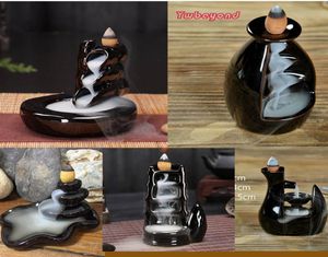 Ceramic Incense Burner Holder Censer Buddhist Aromatherapy Smoke Backflow Stick Incense Censer Islamic Arabic Incense Holder7149689