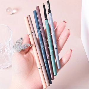 Enhancers Ultra Fine Triangle Eyebrow Pencil Precise Brow Definer Long Lasting Waterproof Morandi Cool Brown Eyebow Makeup 6 Color