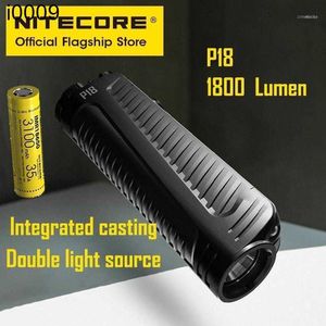 Original Dual Light Source 1800 Ultra-bright Silent Tactical Flashlights Torches
