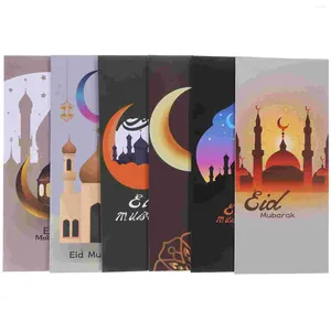 Geschenkverpackung 36 PCs Einzigartige Eid Party Red Envelope -fitr Blankes Karten Papiereinladungen Umschläge