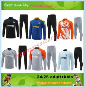 2024 2025 Межгодовой костюм Lautaro Chandal Futbol Soccer Milano Учебный костюм 23 24 25 Milans Men and Kids Camiseta de Foot Survation Chandal