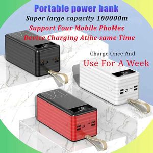 Banki zasilające z telefonu komórkowego 65 W Outdoor Power Pack Portable Szybkie ładowarka zewnętrzna ładowarka z dużą pojemnością 100000 mAh odpowiednią dla iPhone'a Xiaomi Huawei J2