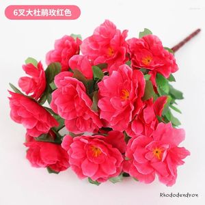 Decorative Flowers Simulation Azaleas Flower Decoration Bed Horticultural Layout Project Inserted Ground Outdoor Artificial Plants &