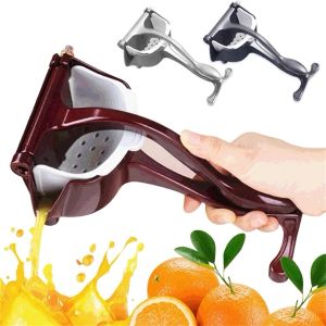 Manuell fruktjuicer aluminiumlegering handtryck juice squeezer granatäpple apelsin citron sockerrörssaftverktyg för kök 2024428