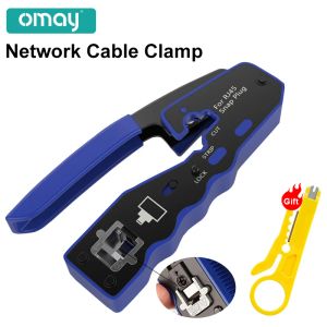 Verktyg RJ45 UTP Crimper Network Tools Ethernet CABLE STRIPTERNING genomhålskontakt Cat5/6/7/8 tång pressande trådklämstångsklipp