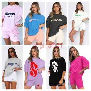 Camisas brancas de menina set mulheres camiseta designer camiseta tops de verão solto colorido sólido moletom tee de luxo roupas casuais maré tops women foxys traje de traje fv fv fv fv