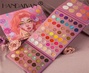 HANDAIYAN 84 Färger Eye Shadow Palette Eyes Makeup Blush Highlighter Pigment Matte Shimmer Glitter Holographic Mermaid Eyeshadow6829809