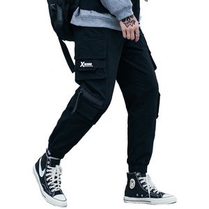 Herrbyxor high street workwear byxor multi-fickets verktyg mode casual tröja jogging bibliotek hip-hop bomullsbyxor