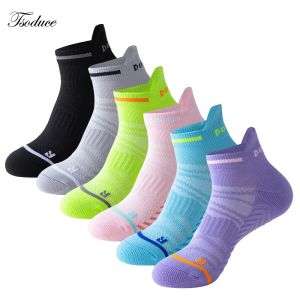 Socks Ankle Socks Athletic Cushioned Reinforced Heel and Toe Breathable Mesh Performance Arch Support Sports Running Quarter Tab Socks