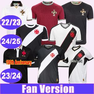 23 24 Vasco da Gama Mens Jerseys de futebol Raniel Juninho Getulio 22 23 Home Away GK 100th Anniversary 24 25 Camisetas de futebol em casa