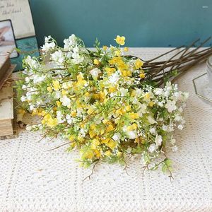 Decorative Flowers DIY Party Home Office Table Indoor Outdoor Garden Crafts Fake Artificial Flower Accessories Wedding Decoration