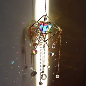 Garden Decorations Teardrop Chandelier Suncatcher Crystal Prism Wind Chime Hanging Window Decor Rainbow Sun Catcher Dreamcatcher Garden Decor