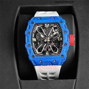 Дизайнер Richasmiers Watch YS Top Clone Factory Watch Carbon Fiber Automatic S Watch Swiss Movement Watch Ceramic Dial с Diamond 2023 RM3503 A FIV7E