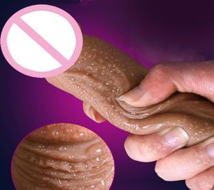 Nowa skóra uczucie realistycznego penisa super wielkie duże dildo z ssącą filiżanką zabawki seksualne dla kobiet produkty seksualne żeńska masturbacja kutas y15198102