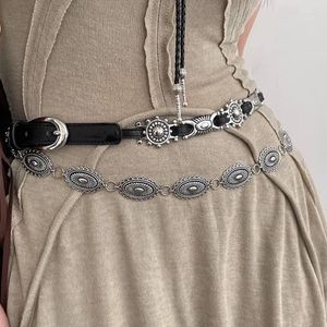 Pasy damskie srebrne metalowe krystalice skóry cienki pasek pasek do dżinsowych sukienki