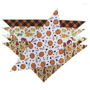 Acessórios para animais de pet Acessórios para cães cachorros de abóbora cachecol de babador Triângulo de bandana lavável ajustável para gatinho de cachorrinho de gato pequeno a médio