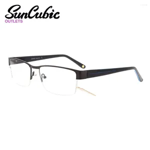 Солнцезащитные очки рамы 011-C2 очки оптические очки чистый линз металлы мужчины женщины высококачественные рамки классический дизайн винтажные очки