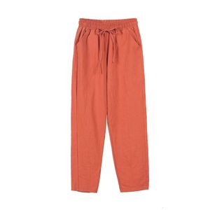 2024 pantaloni designer donne primavera e autunno nuove dimensioni sciolte ramie versatile versatile versatile versatile vicino divagameria ha giuntato pantaloni casual pantaloni a lanterna indefinita c9si