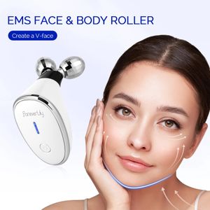 Forever Lily Face Body Roller Massager Ansiktslyftning Chin Slimmer Double Reducer Vline Massage Skincare 240425