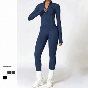 Kadın Yoga Pantolon Kısa/Uzun Kollu Sıcak Kayak Tulumları Dış giyim Yüksek Elastik Bisiklet Vücut Geliştirme Bodysuit 240410