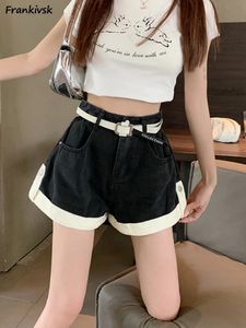 S-5XL shorts vintage feminino jeans de verão All-Match Schoolgirl starewear simples solto confortável coreano estilo elegante 240418