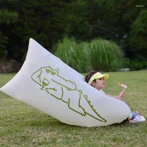 Pillow Outdoor Supplies Lazy Inflatable Sofa Portable Folding Nap Bed Camping Picnic Air Floor Products