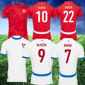 S-4xl 2024 Ceca Repubblica Soccer NAZIONE Euro Coppa della squadra nazionale di camicie da calcio Kit Nedved Novotny Poborsky Chytil Schick Hlozek Soucek Sadilek Lingr