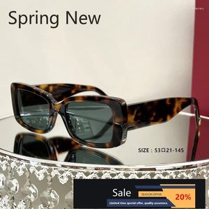 Sunglasses 2024 Fashion Small Box Internet Celebrity Focuses On Trendy Street Posing Glasses