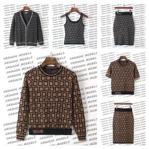 Donne maglione donna maglietta magliette a manica corta parole inglesi classiche parole di inglese stampa o-scollatura o maglioni a v-necks cardigan pullover gonna abito lungo lussuoso lussuoso-5