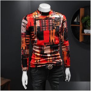 Camisetas masculinas Four Seasons Tops redonda de mangas compridas de tendência bordados de moda estampa de moletons moletons damas algodão