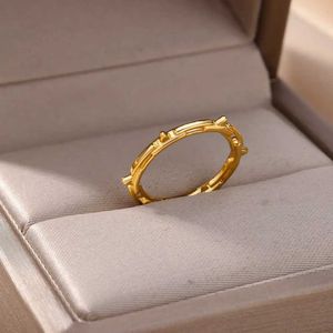 Обручальные кольца из нержавеющей стали эстетические кольца для женщин Мужчины Панк Золото.