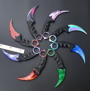 CS Go Karambit Hunting Hunting Camping Pocket Knife Tactical Outdoor EDC Инструменты фиксированные лезвия CSGO Claw Knives