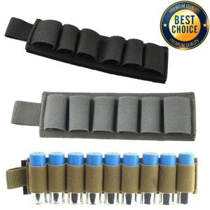 Holsters Tactical Outdoor 6 Round Shotgun Shell Holder Ammunition Pistol Bullet Reload Holder with Adhesive Backing Sticker