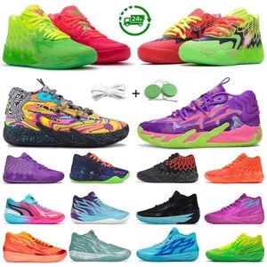 1.0 2.0 3.0 Men Basketball Shoes Designer Sneaker Rick and Morty Spark Toxic Iridescent Whispers Blue Hive Multi-Color Fire Red Triple White Man Trainers Sports Sneakers